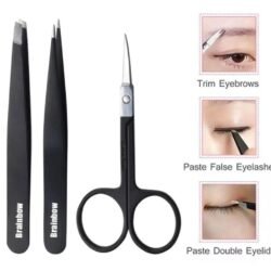 3 Pcs Stainless Steel Tweezers - Safe & Effective for All Skin Types, Hassle-Free Hair Removal