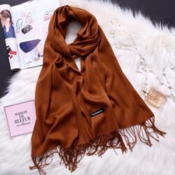 Premium Women’s Plain Woolen Shawl – 2.5 Gazz