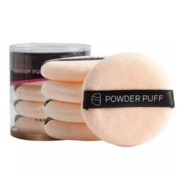 5 Pcs Reusable Peach Cotton Powder Puff - Perfect Makeup Accessory for Blending and Application