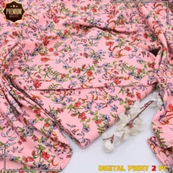 Title: Blush Pink Marina Wool 2-Piece Winter Suit – Premium Printed Unstitched Collection