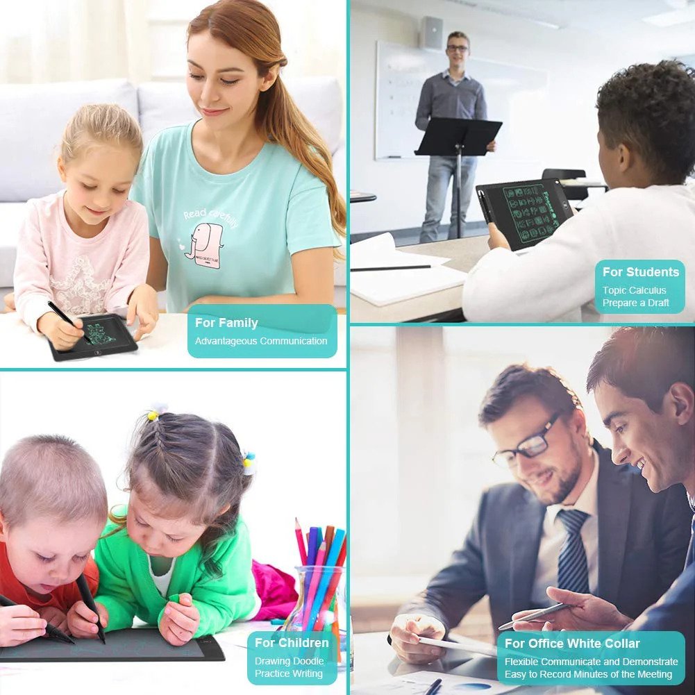 12" Pro Digital Colorful LCD Writing Tablet – Premium Electronic Drawing & Handwriting Pad for Kids & Adults (Eco-Friendly & Eye-Protection) - Image 3