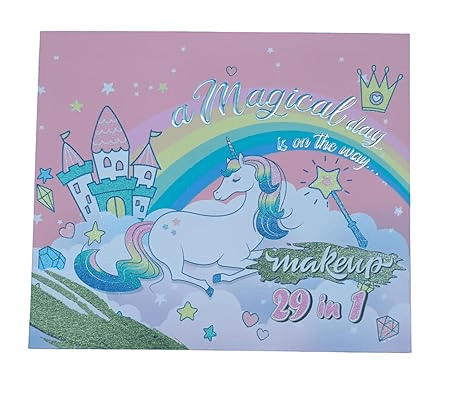 iGoodco 29-in-1 Magical Unicorn Makeup Kit for Girls – Deluxe Washable Cosmetic Set with Glitters, Eyeshadows & Accessories (Safe & Non-Toxic) - Image 2