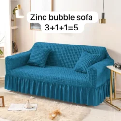 5-Seater Jersey Textured Sofa Cover | Stretchable & Elegant Furniture Protector