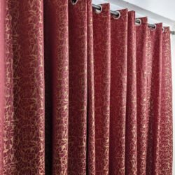 Premium Golden Fancy Texture Curtains | Luxury Window Decor (1 Pc)