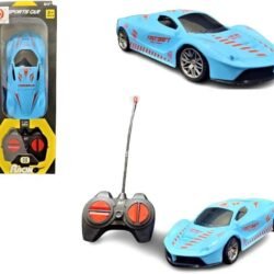Junior Racer Blue Bolt RC Car | High-Speed Electric Remote Control Vehicle