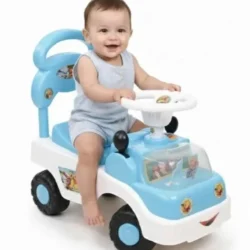 Road-Master Deluxe Kids' Ride-On Car | With High-Back Support, Lights & Music