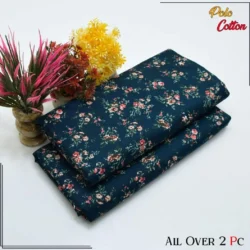 Title: Ocean Blue 2-Piece Cotton Suit – All-Over Printed "Co-ord" Style Collection