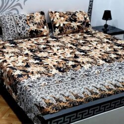 Crystal Cotton Printed Double Bedsheet